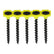 Timco 3.5 x 25mm Coarse Threaded Collated Drywall Black Screws (1000) 00025COLDYS