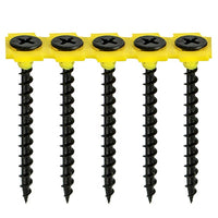 Timco 3.5 x 32mm Coarse Threaded Collated Drywall Black Screws (1000) 00032COLDYS