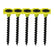 Timco 3.5 x 45mm Coarse Threaded Collated Drywall Black Screws (1000) 00045COLDYS