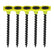 Timco 3.5 x 50mm Coarse Threaded Collated Drywall Black Screws (1000) 00050COLDYS