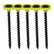 Timco 3.5 x 55mm Coarse Threaded Collated Drywall Black Screws (1000) 00055COLDYS