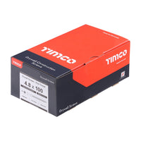 Timco 4.8 x 100mm Fine Thread Drywall Screws Bugle Head Black Phosphate (500/Box) 00100DRY