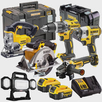Dewalt 18V 6 Piece Cordless Power Tool Kit with 2 x 5.0Ah Batteries