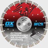 OX Spectrum Superior Supercut Dia Blade – Concrete / GP – 350/20mm MCX350/20