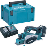 Makita DKP180Z 18V Cordless 82mm Planer with 1 x 5.0Ah Battery Charger & Type 3 Case