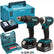 Makita DLX2131TJ 18V LXT Twin Kit 2 x 5.0Ah Batteries with 100 Piece Drill Set