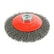 Timco 115mm Angle Grinder Bevel Brush Crimped Steel Wire Threaded 115TBC