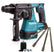 Makita DHR242Z 18V Brushless Hammer Drill & 4 Piece Chisel Set + Keyless Chuck