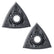 Fein 63806129220 Starlock Sanding Pad Triangle Shape Pack of 2