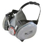 Scan SCAPPERESPP2 Twin Half Mask Respirator + P2 Dust Filter Cartridges BHT383-0L5-864 - F8-002
