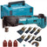 Makita DTM51Z LXT 18V Oscillating Multitool with 39 Piece Accessories Set & Makpac Case