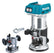 Makita DRT50Z 18V Brushless Router Trimmer with Plunge Router Base & Dust Nozzle Set