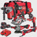 Milwaukee M18FPP7A3-503B 18V FUEL Brushless 7 Piece Tool Kit 3 x 5.0Ah Batteries Charger & Wheeled Bag 4933480878 (DBR KIT)