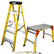 Excel Heavy Duty Fibreglass 5 Tread Ladder with Folding Hop up