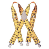 Kunys KUNSP15Y SP15Y Yellow Tape Measure Braces 2" Wide
