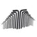 Silverline Metric & AF Hex Key Long Series Set of 25 Piece HK25L