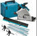 Makita DSP601ZJU 36V Brushless AWS Plunge Saw + 2 x Guide Rail, Connector & Clamp Set