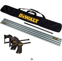 DeWalt Plunge Saw Kit 1.5m Guide Rail + Rail Bag + Connector + Twin Clamp