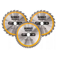 DeWalt DT1963 Circular Saw Blade 250mm 3 Pack