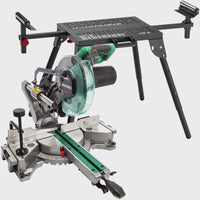 HiKOKI C8FSHGJ1Z Slide Compound Mitre Saw 216mm 230V with Universal Workbench Stand
