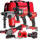 Milwaukee M18 FPP4Z-503B 18V 4 Piece Power Tool Kit With 3 x 5.0Ah Batteries Charger & Bag