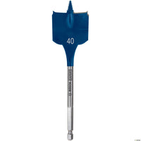 Bosch Expert Selfcut Spade Flat Wood Drill Bit 40 x 152mm Hex Shank 1/4" 2608902106