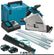 Makita DSP601ZJU 36V Brushless AWS Plunge Saw with 2 x 5.0Ah Battery & Charger + Accessories