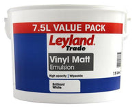 Leyland Trade Walls & Ceilings Vinyl Matt Brilliant White Paint 7.5L