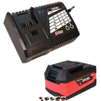 Excel 18V 5.0Ah Battery with Fan-Cooled Smart Charger