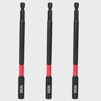 Excel 150mm Magnetic Impact Bit Holder with Blister Card Pack of 3