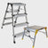Excel Aluminium Stool Ladder 4 Tread with Work Bench Folding Hop Up 600mm