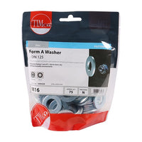 Timco Form A Washer (DIN 125) Zinc Plated M16 (75/TimBag) 16WHAZB