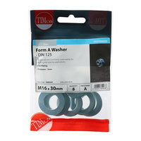 Timco Form A Washer (DIN 125) Zinc M16 (8/Timpac) 16WHAZP
