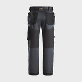 Snickers AllroundWork Stretch Loose Fit Trousers with Holster Pockets Steel Grey - 32" Leg 33" Waist 62515804048