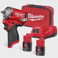 Milwaukee M12FIW38-202B 12V 3/8" Compact Impact Wrench Kit 4933478785