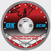 OX Pro 115mm Porcelain Tile Cutting Blade Wet & Dry