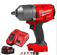 Milwaukee M18FHIWF12-0 18V FUEL Brushless 1/2" Impact Wrench with 1 x 5.0Ah Battery & Fast Charger