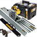 Dewalt DWS520KT 110V Plunge Saw with 2 x 1.5m Guide Rails Connector Clamps & Bag
