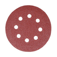 Timco 125mm Random Orbital Sanding Discs 60 Grit Red 231019
