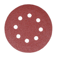 Timco 150mm Random Orbital Sanding Discs 120 Grit Red 231144