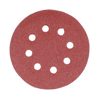 Timco 125mm Random Orbital Sanding Discs 180 Grit Red 231200