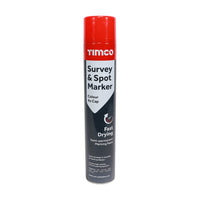 Timco 750ML Semi-Permanent Survey & Line Marker Spray - Red 237206