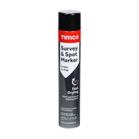 Timco 750ML Semi-Permanent Survey & Line Marker Spray - Black