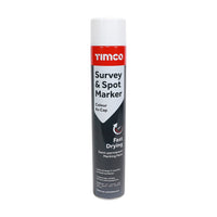 Timco 750ml Semi-Permanent Survey & Line Marker Spray - White 237369