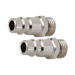 Silverline Euro Bayonet Coupler 1/4" BSP Male Thread Pack Of 2 - 237618