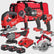 Milwaukee M18FPP6T3-503B 18V 6 Piece Tool Kit with 3 x 5.0Ah Battery & Charger (DBR KIT)