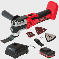 Excel 18V Oscillating Multi Tool with 1 x 2.0Ah Battery & Charger