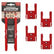 StealthMounts RED Tool Mounts for Milwaukee M18 Tools Pack of 4 SMT-TM-MW18-RED