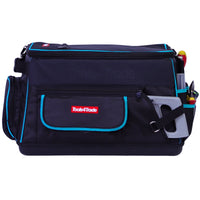 Tools4Trade 20" Heavy-Duty Tool Bag with Multi-Pockets & Hard Base - Blue
