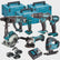 Makita 18V 7 Piece Power Tool Kit with 3 x 5.0Ah Batteries  & Charger (DBR KIT)